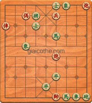 Bàn cờ tướng bài tập Cờ Tướng Khó Nhất màn 1 ván 511 - Độ khó Trung Bình