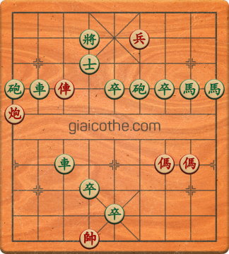 Bàn cờ tướng bài tập Cờ Tướng Khó Nhất màn 1 ván 512 - Độ khó Trung Bình