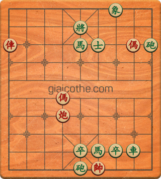 Bàn cờ tướng bài tập Cờ Tướng Khó Nhất màn 1 ván 513 - Độ khó Trung Bình