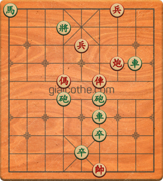 Bàn cờ tướng bài tập Cờ Tướng Khó Nhất màn 1 ván 514 - Độ khó Trung Bình