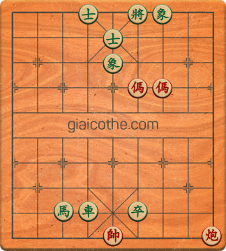 Bàn cờ tướng bài tập Cờ Tướng Khó Nhất màn 1 ván 515 - Độ khó Trung Bình