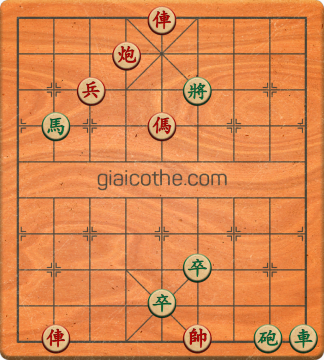 Bàn cờ tướng bài tập Cờ Tướng Khó Nhất màn 1 ván 517 - Độ khó Trung Bình