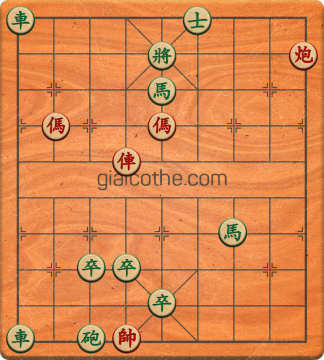 Bàn cờ tướng bài tập Cờ Tướng Khó Nhất màn 1 ván 52 - Độ khó Trung Bình