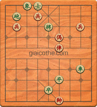Bàn cờ tướng bài tập Cờ Tướng Khó Nhất màn 1 ván 520 - Độ khó Trung Bình