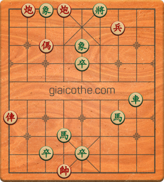Bàn cờ tướng bài tập Cờ Tướng Khó Nhất màn 1 ván 521 - Độ khó Trung Bình