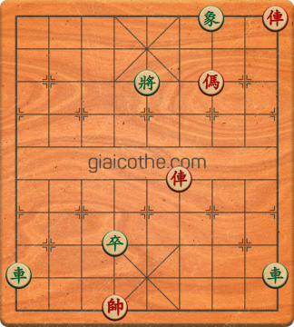 Bàn cờ tướng bài tập Cờ Tướng Khó Nhất màn 1 ván 522 - Độ khó Trung Bình