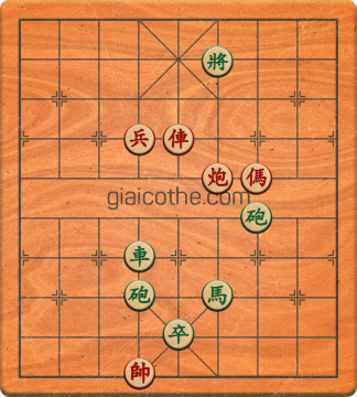 Bàn cờ tướng bài tập Cờ Tướng Khó Nhất màn 1 ván 523 - Độ khó Trung Bình