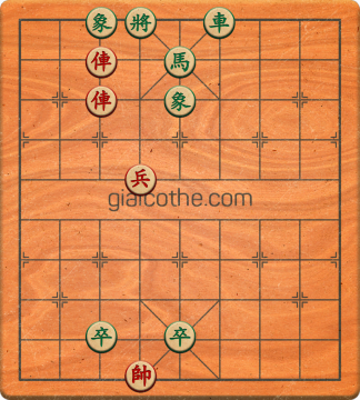 Bàn cờ tướng bài tập Cờ Tướng Khó Nhất màn 1 ván 524 - Độ khó Trung Bình