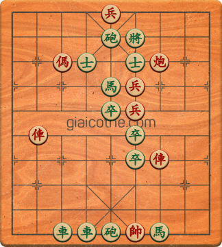 Bàn cờ tướng bài tập Cờ Tướng Khó Nhất màn 1 ván 527 - Độ khó Trung Bình