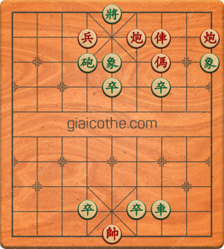 Bàn cờ tướng bài tập Cờ Tướng Khó Nhất màn 1 ván 530 - Độ khó Trung Bình