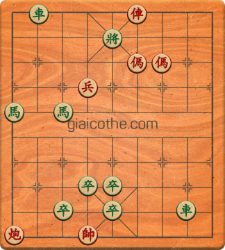 Bàn cờ tướng bài tập Cờ Tướng Khó Nhất màn 1 ván 531 - Độ khó Trung Bình