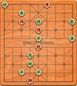 Bàn cờ tướng bài tập Cờ Tướng Khó Nhất màn 1 ván 533 - Độ khó Trung Bình