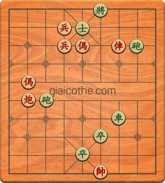 Bàn cờ tướng bài tập Cờ Tướng Khó Nhất màn 1 ván 54 - Độ khó Trung Bình