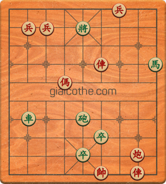 Bàn cờ tướng bài tập Cờ Tướng Khó Nhất màn 1 ván 541 - Độ khó Trung Bình