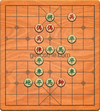 Bàn cờ tướng bài tập Cờ Tướng Khó Nhất màn 1 ván 544 - Độ khó Trung Bình