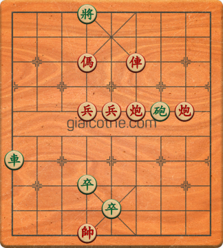 Bàn cờ tướng bài tập Cờ Tướng Khó Nhất màn 1 ván 547 - Độ khó Trung Bình