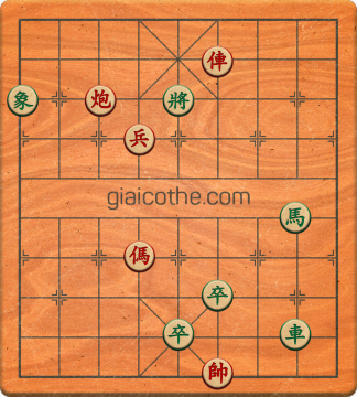 Bàn cờ tướng bài tập Cờ Tướng Khó Nhất màn 1 ván 551 - Độ khó Trung Bình