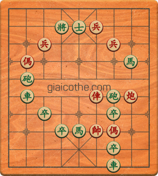 Bàn cờ tướng bài tập Cờ Tướng Khó Nhất màn 1 ván 553 - Độ khó Trung Bình