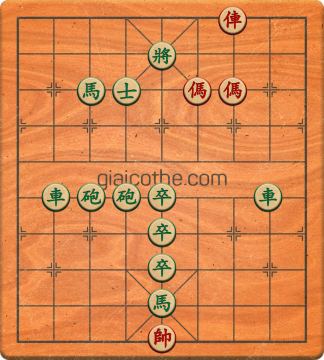 Bàn cờ tướng bài tập Cờ Tướng Khó Nhất màn 1 ván 560 - Độ khó Trung Bình