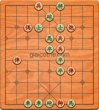 Bàn cờ tướng bài tập Cờ Tướng Khó Nhất màn 1 ván 562 - Độ khó Trung Bình