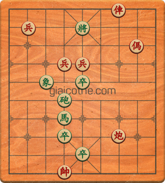 Bàn cờ tướng bài tập Cờ Tướng Khó Nhất màn 1 ván 563 - Độ khó Trung Bình