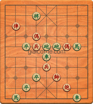 Bàn cờ tướng bài tập Cờ Tướng Khó Nhất màn 1 ván 564 - Độ khó Trung Bình