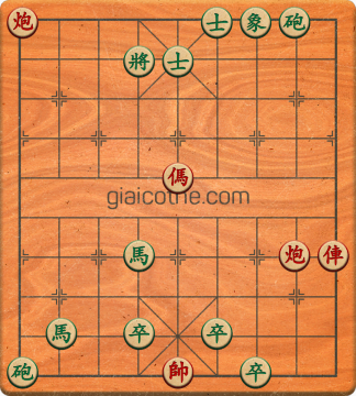 Bàn cờ tướng bài tập Cờ Tướng Khó Nhất màn 1 ván 566 - Độ khó Trung Bình