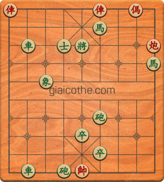 Bàn cờ tướng bài tập Cờ Tướng Khó Nhất màn 1 ván 567 - Độ khó Trung Bình