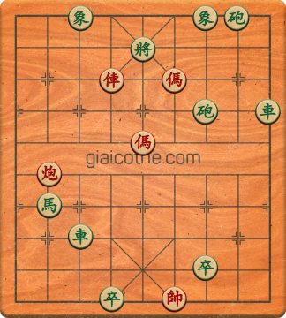 Bàn cờ tướng bài tập Cờ Tướng Khó Nhất màn 1 ván 572 - Độ khó Trung Bình