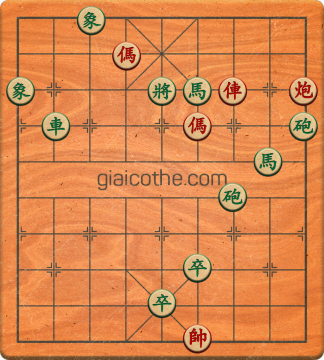 Bàn cờ tướng bài tập Cờ Tướng Khó Nhất màn 1 ván 575 - Độ khó Trung Bình