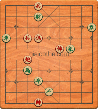 Bàn cờ tướng bài tập Cờ Tướng Khó Nhất màn 1 ván 579 - Độ khó Trung Bình