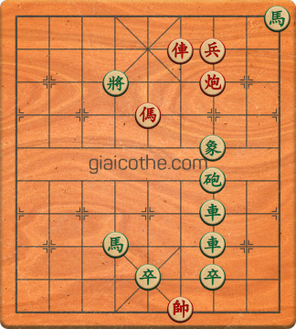 Bàn cờ tướng bài tập Cờ Tướng Khó Nhất màn 1 ván 581 - Độ khó Trung Bình