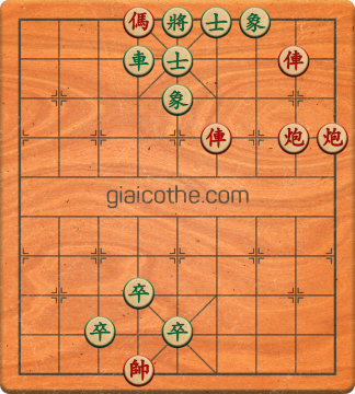 Bàn cờ tướng bài tập Cờ Tướng Khó Nhất màn 1 ván 585 - Độ khó Trung Bình
