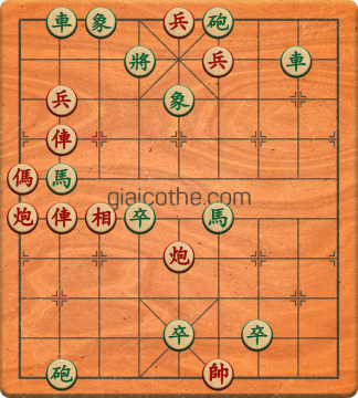 Bàn cờ tướng bài tập Cờ Tướng Khó Nhất màn 1 ván 590 - Độ khó Trung Bình