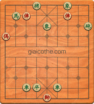 Bàn cờ tướng bài tập Cờ Tướng Khó Nhất màn 1 ván 591 - Độ khó Trung Bình