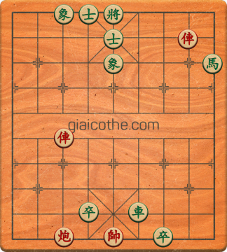 Bàn cờ tướng bài tập Cờ Tướng Khó Nhất màn 1 ván 592 - Độ khó Trung Bình