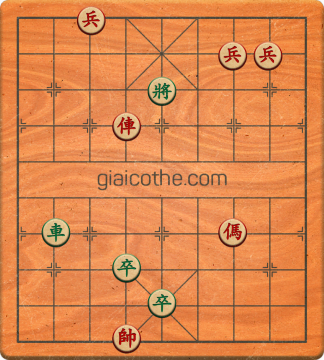 Bàn cờ tướng bài tập Cờ Tướng Khó Nhất màn 1 ván 596 - Độ khó Trung Bình