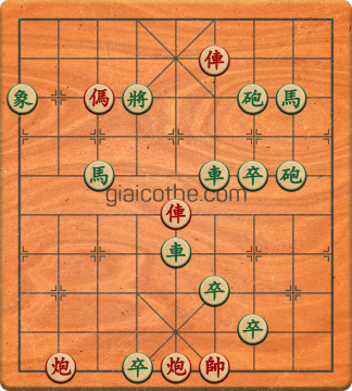 Bàn cờ tướng bài tập Cờ Tướng Khó Nhất màn 1 ván 599 - Độ khó Trung Bình
