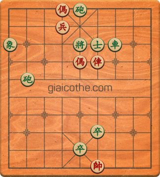 Bàn cờ tướng bài tập Cờ Tướng Khó Nhất màn 1 ván 604 - Độ khó Trung Bình