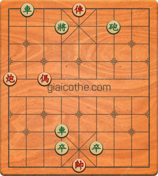 Bàn cờ tướng bài tập Cờ Tướng Khó Nhất màn 1 ván 606 - Độ khó Trung Bình