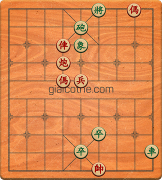 Bàn cờ tướng bài tập Cờ Tướng Khó Nhất màn 1 ván 608 - Độ khó Trung Bình