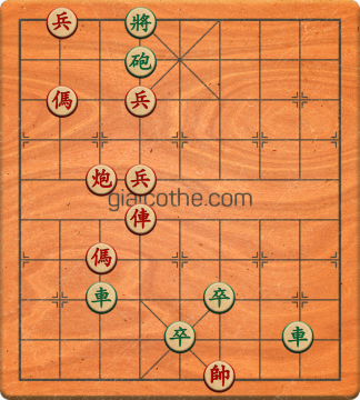 Bàn cờ tướng bài tập Cờ Tướng Khó Nhất màn 1 ván 609 - Độ khó Trung Bình