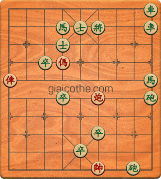 Bàn cờ tướng bài tập Cờ Tướng Khó Nhất màn 1 ván 612 - Độ khó Trung Bình