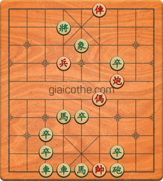 Bàn cờ tướng bài tập Cờ Tướng Khó Nhất màn 1 ván 618 - Độ khó Trung Bình