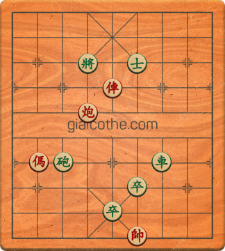 Bàn cờ tướng bài tập Cờ Tướng Khó Nhất màn 1 ván 619 - Độ khó Trung Bình