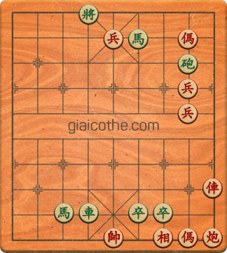 Bàn cờ tướng bài tập Cờ Tướng Khó Nhất màn 1 ván 620 - Độ khó Trung Bình