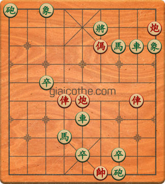 Bàn cờ tướng bài tập Cờ Tướng Khó Nhất màn 1 ván 622 - Độ khó Trung Bình