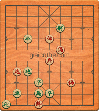 Bàn cờ tướng bài tập Cờ Tướng Khó Nhất màn 1 ván 624 - Độ khó Trung Bình