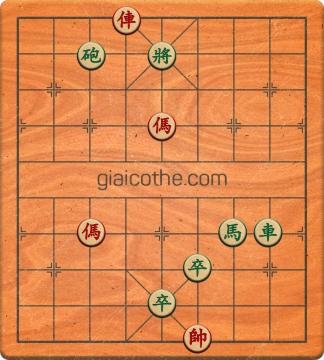 Bàn cờ tướng bài tập Cờ Tướng Khó Nhất màn 1 ván 626 - Độ khó Trung Bình