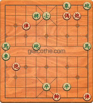 Bàn cờ tướng bài tập Cờ Tướng Khó Nhất màn 1 ván 628 - Độ khó Trung Bình